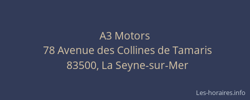 A3 Motors