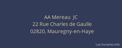 AA Mereau  JC