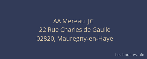 AA Mereau  JC