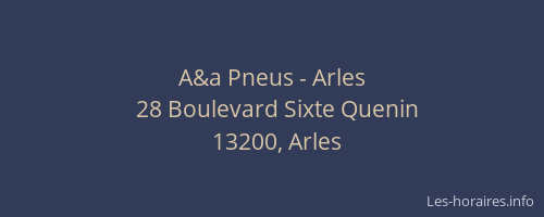 A&a Pneus - Arles