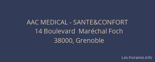 AAC MEDICAL - SANTE&CONFORT