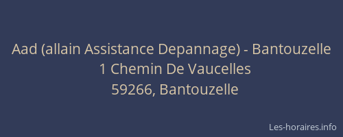 Aad (allain Assistance Depannage) - Bantouzelle
