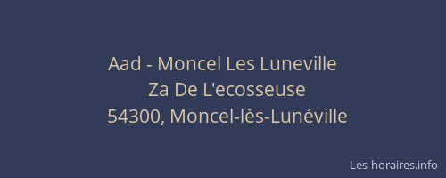Aad - Moncel Les Luneville
