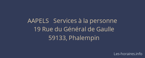 AAPELS   Services à la personne