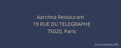 Aarchna Restaurant