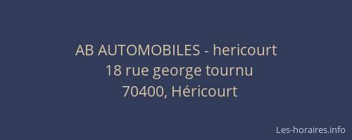 AB AUTOMOBILES - hericourt