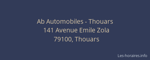 Ab Automobiles - Thouars