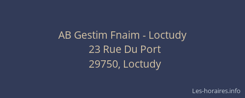 AB Gestim Fnaim - Loctudy