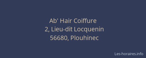Ab' Hair Coiffure