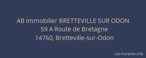 AB Immobilier BRETTEVILLE SUR ODON