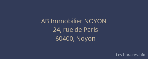 AB Immobilier NOYON