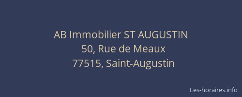 AB Immobilier ST AUGUSTIN