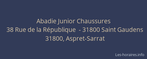 Abadie Junior Chaussures