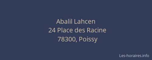Abalil Lahcen