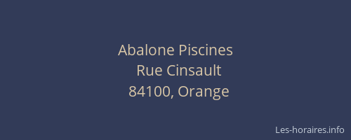 Abalone Piscines