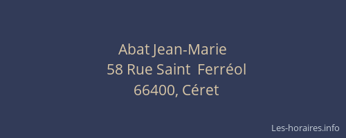 Abat Jean-Marie