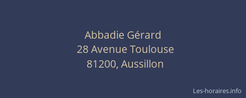 Abbadie Gérard