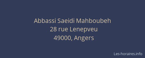 Abbassi Saeidi Mahboubeh