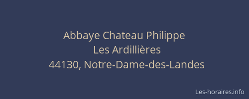 Abbaye Chateau Philippe