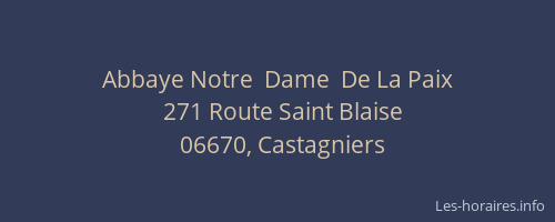 Abbaye Notre  Dame  De La Paix