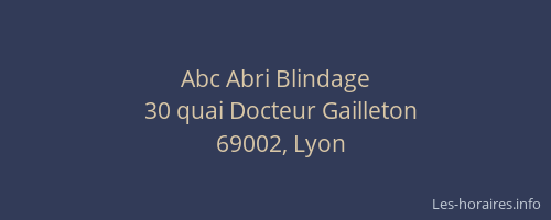 Abc Abri Blindage