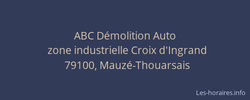 ABC Démolition Auto