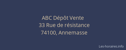ABC Dépôt Vente