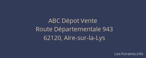 ABC D&eacute;pot Vente