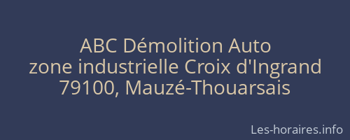 ABC Démolition Auto