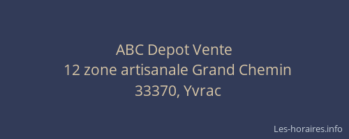 ABC Depot Vente