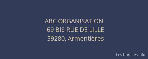 ABC ORGANISATION