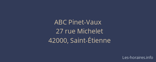 ABC Pinet-Vaux