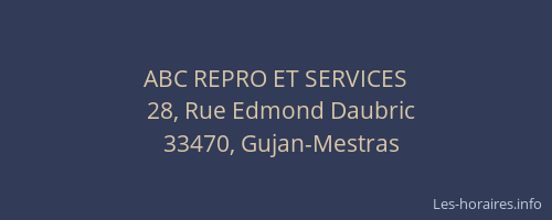 ABC REPRO ET SERVICES