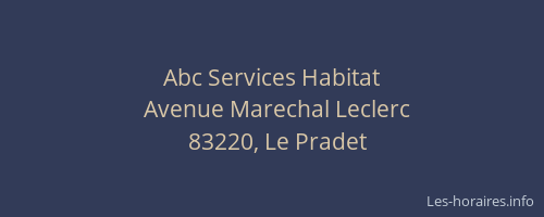 Abc Services Habitat