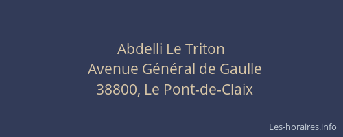 Abdelli Le Triton