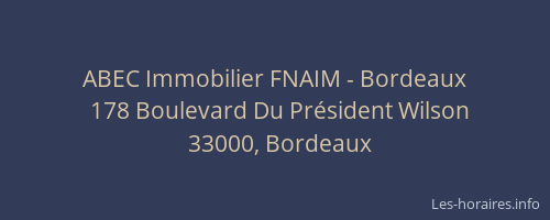 ABEC Immobilier FNAIM - Bordeaux