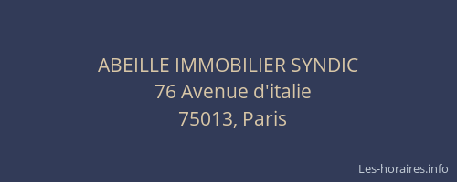 ABEILLE IMMOBILIER SYNDIC