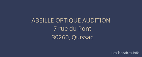ABEILLE OPTIQUE AUDITION