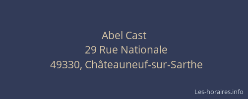Abel Cast
