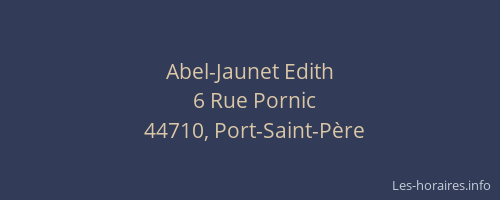 Abel-Jaunet Edith