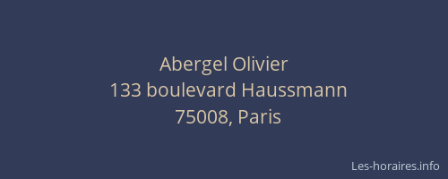 Abergel Olivier