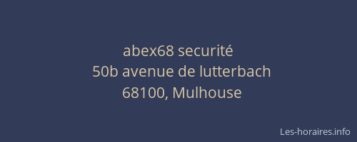 abex68 securité