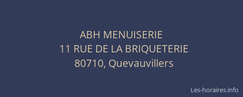 ABH MENUISERIE