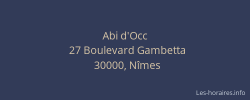 Abi d'Occ