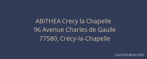 ABiTHEA Crecy la Chapelle