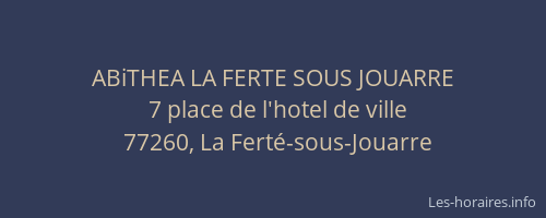 ABiTHEA LA FERTE SOUS JOUARRE