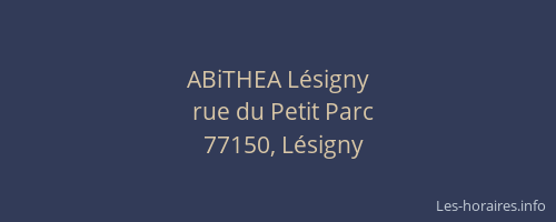 ABiTHEA Lésigny