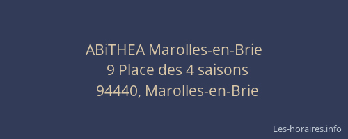 ABiTHEA Marolles-en-Brie