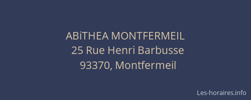 ABiTHEA MONTFERMEIL