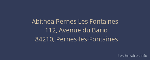 Abithea Pernes Les Fontaines